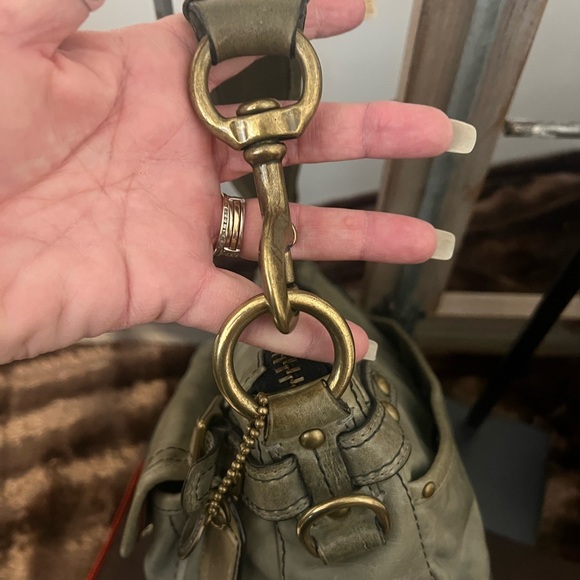 Coach Vintage Legacy 65th Anniversary Vachetta Sage Green Leather Shoulder Bag - Picture 5 of 14